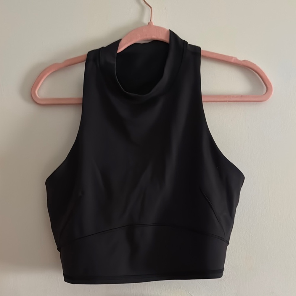 Lululemon Black Shelf Bra Crop Top